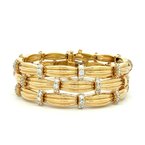 Signature Estate Triple Row Diamond Bracelet Signed "Tiffany & Co." 800-05421
