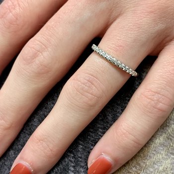 Fishtail Diamond Wedding Band 110-25720