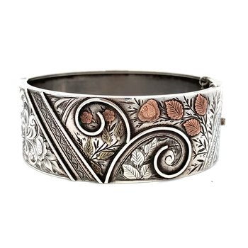 English Victorian Engraved Bangle 800-05283