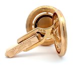 Signature Estate Garnet Cuff Links Signed "Lucien Piccard" 800-05300