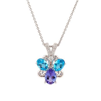 Tanzanite & Blue Topaz Necklace 230-00401