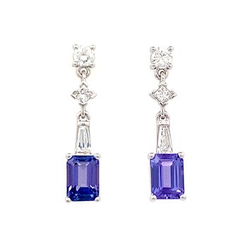 Tanzanite Drop Earrings 210-00276