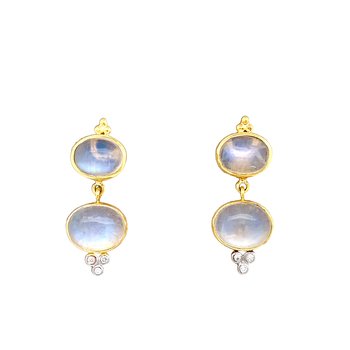 Moontstone Drop Earrings 210-00332