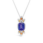 Moses Signature Tanzanite & Spessartite Garnet Necklace 230-00390