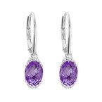Wear-EVERY-Where Amethyst Dangle Earrings 210-00323