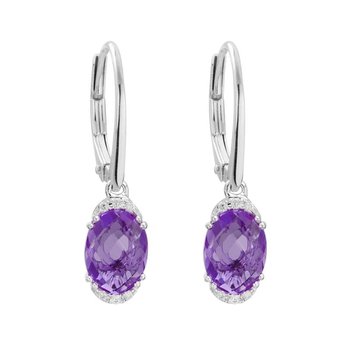 Amethyst Dangle Earrings 210-00323