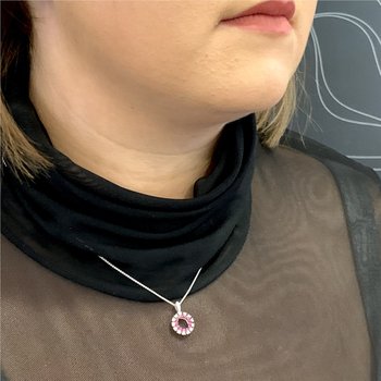 Ruby & Diamond Necklace 230-00509