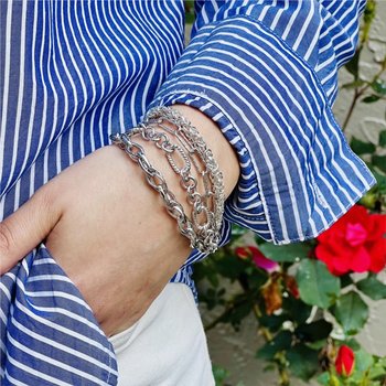Sparkling Paperclip Bracelet 650-648307