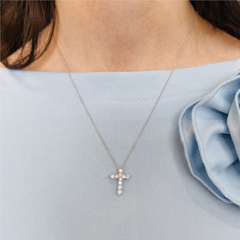 Diamond Cross Necklace 800-05470