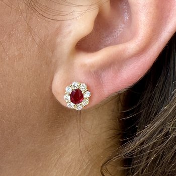 Ruby Earrings 210-00372