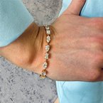 Moses Signature Fancy Cut Diamond Station Bracelet 170-03735