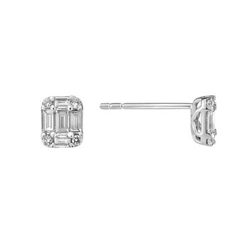 Mixed Diamond Stud Earrings 150-16779