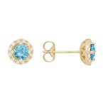 Wear-EVERY-Where Swiss Blue Topaz Earrings 210-00391