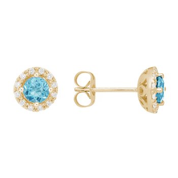 Swiss Blue Topaz Earrings 210-00391