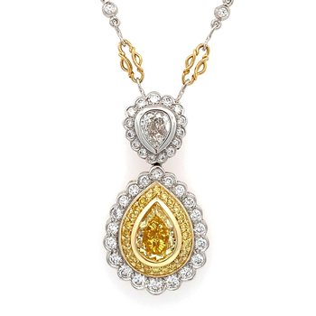 Fancy Color Diamond Necklace 160-14561