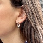 Wear-EVERY-Where Graduated Bead Hoop Earrings 650-648308