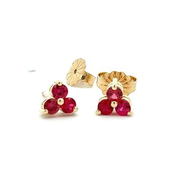 Ruby Trio Stud Earrings 210-00392