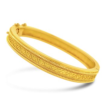 English Victorian Etruscan Style Bangle 800-04686