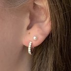 Moses Signature Diamond Huggie Hoop Earrings 150-16970