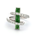 Signature Estate Tsavorite Garnet & Diamond Ring 800-05435