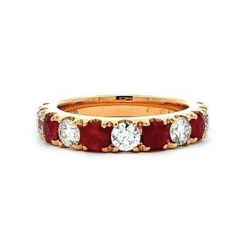 Stackable Ruby & Diamond Band 120-08334