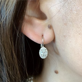 Diamond Leverback Earrings 150-16888