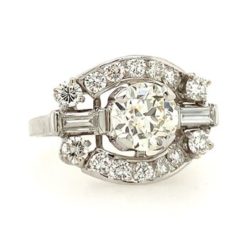 Art Deco Inspired Engagement Ring 801-00213