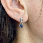 Wear-EVERY-Where Blue Sapphire Earrings 210-00386