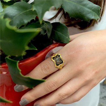 English Pre-Victorian Mourning Ring 800-04880