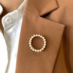 Signature Estate Cultured Pearl Circle Pin 800-05266
