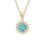 Wear-EVERY-Where Swiss Blue Topaz Necklace 230-00568