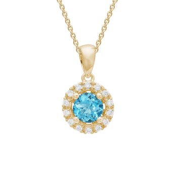 Swiss Blue Topaz Necklace 230-00568