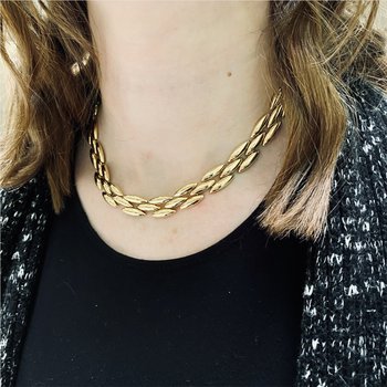 Panther Link Collar Necklace 800-04255