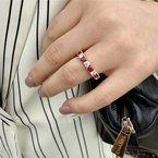 Moses Signature Stackable Ruby & Diamond Band 120-08334