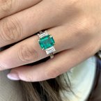 Moses Signature Emerald Ring 200-07053