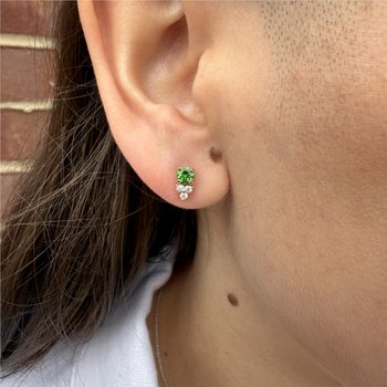 Tsavorite Garnet Earrings 210-00388