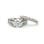 Signature Estate Lab-Grown Diamond Wedding Set Signed " A Jaffee" 801-00282