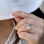 Wear-EVERY-Where Rainbow Sapphire Ring 200-07076