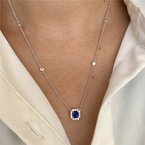 Moses Signature Blue Sapphire Necklace 230-00482