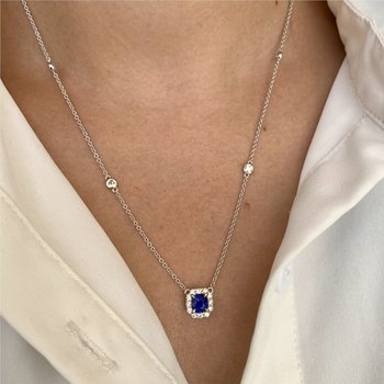 Blue Sapphire Necklace 230-00482