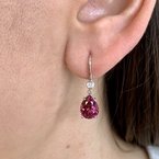 Moses Signature Mahenge Garnet Drop Earrings 210-00335