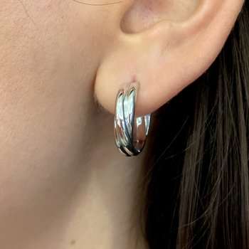 Twist Hoop Earrings 650-648263