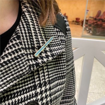 Blue Enamel Bar Pin 800-00878