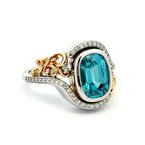Moses Signature Blue Zircon Ring 200-07135