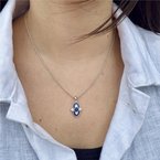 Wear-EVERY-Where Blue Sapphire Necklace 230-00554