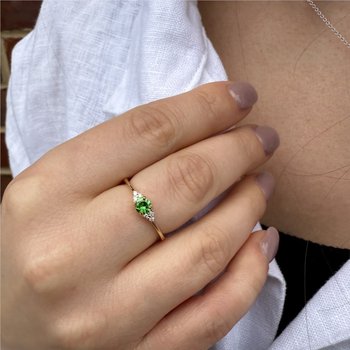 Tsavorite Garnet Ring 200-07132