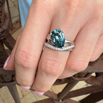 Blue Zircon Ring 200-07134
