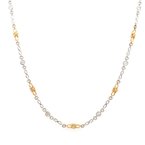 Moses Signature Fancy Link Diamond Station Necklace 160-14684