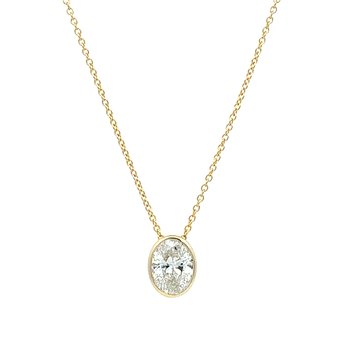 Diamond Solitaire Necklace 160-14665