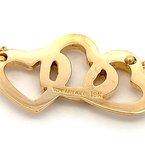 Signature Estate Triple Open Heart Necklace Signed "Tiffany & Co." 800-05197